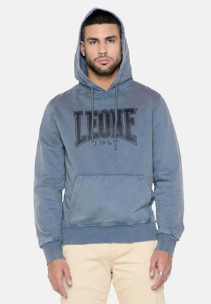 LEONE 1947 MAN HOODY TREATMENTS - Felpa con cappuccio - lead grey