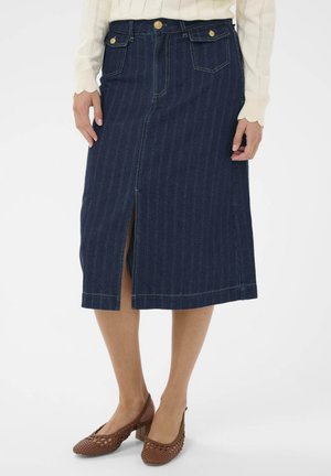 Jupe trapèze - medium blue denim