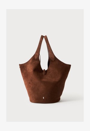 Polo Ralph Lauren, POLO PLAY SUEDE LARGE TOTE - Shopper - black