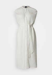 Twinset Vestidos Camiseros Cuadros GAP TIE WAIST DOWN MIDI Vestido Camisero New Off White/crema