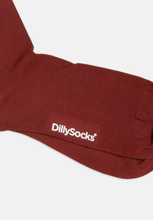 DillySocks, 3ER SET ONE COLOR SMOOTH - Calcetines - smooth wine red