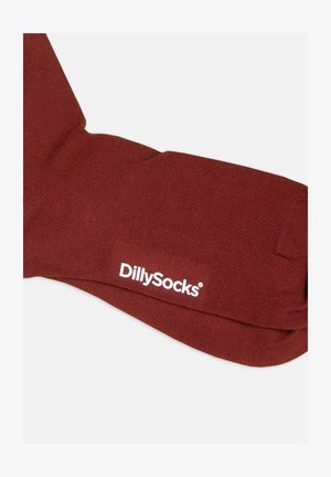 DillySocks, 3ER SET ONE COLOR SMOOTH - Sokken - smooth wine red