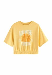 Next SUNSHINE GRAPHIC BOXY - Långärmad tröja - yellow