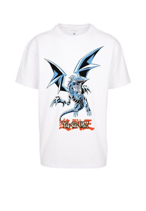 YU GHI OH EYES DRAGON HE - Print T-shirt - white