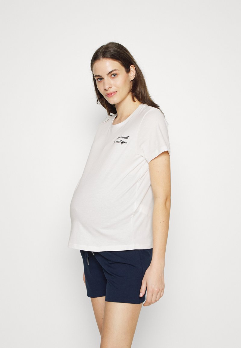Even&Odd Maternity Tshirt print white/wit Zalando.be
