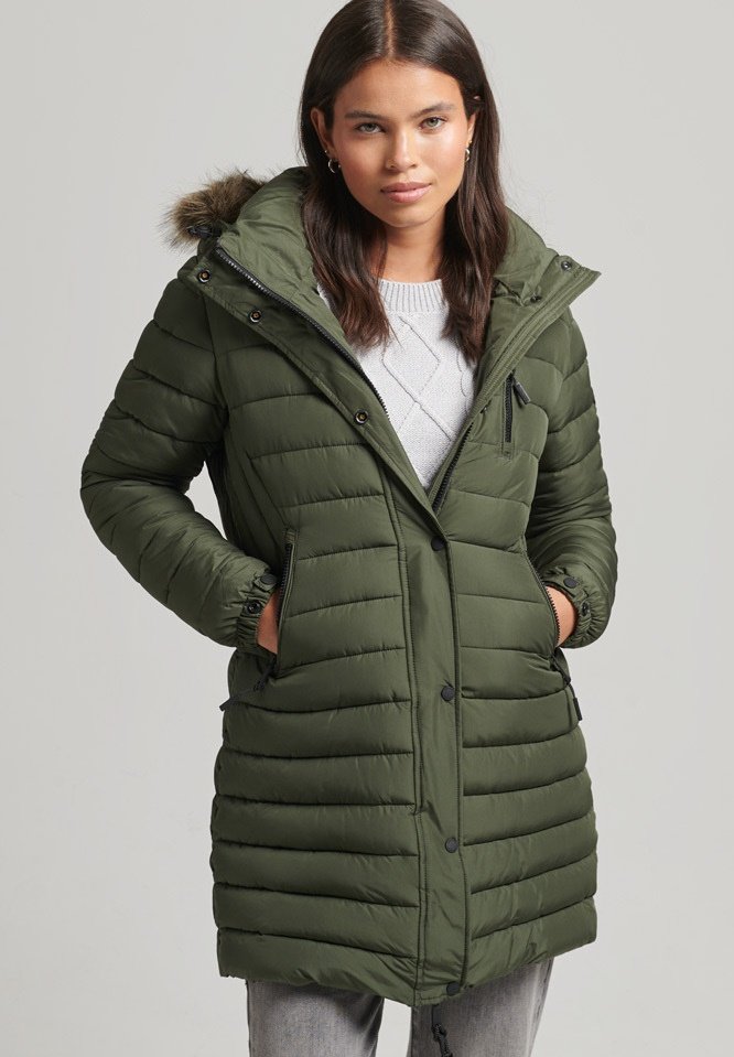 Superdry Winter coat dark moss/khaki Zalando.ie