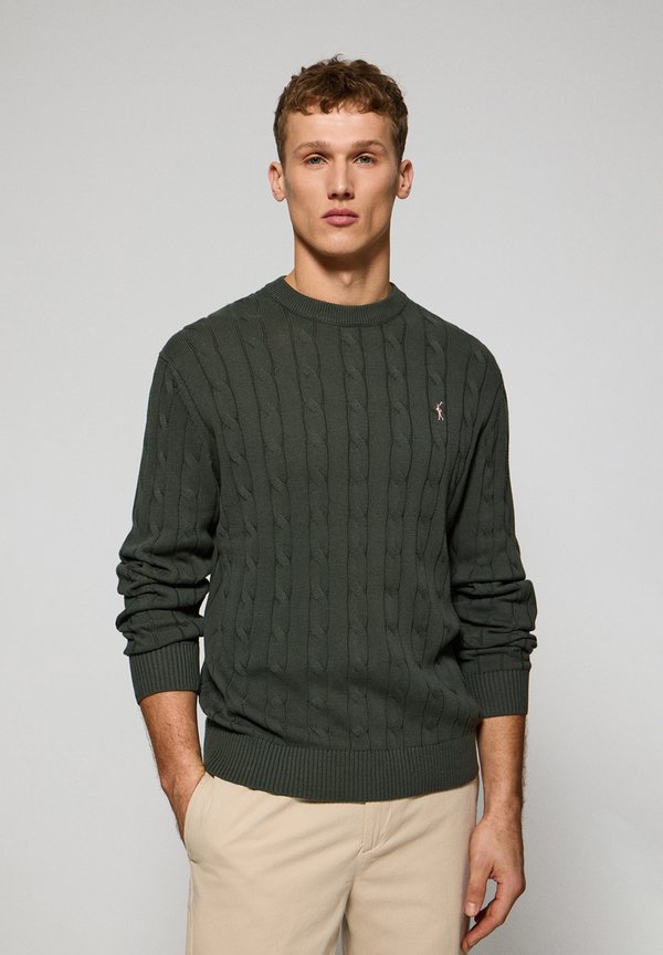 Strickpullover - stone gray