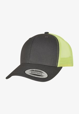Flexfit TRUCKER RETRO TRUCKER 2 TONE - Kšiltovka - charcoal/ neon green