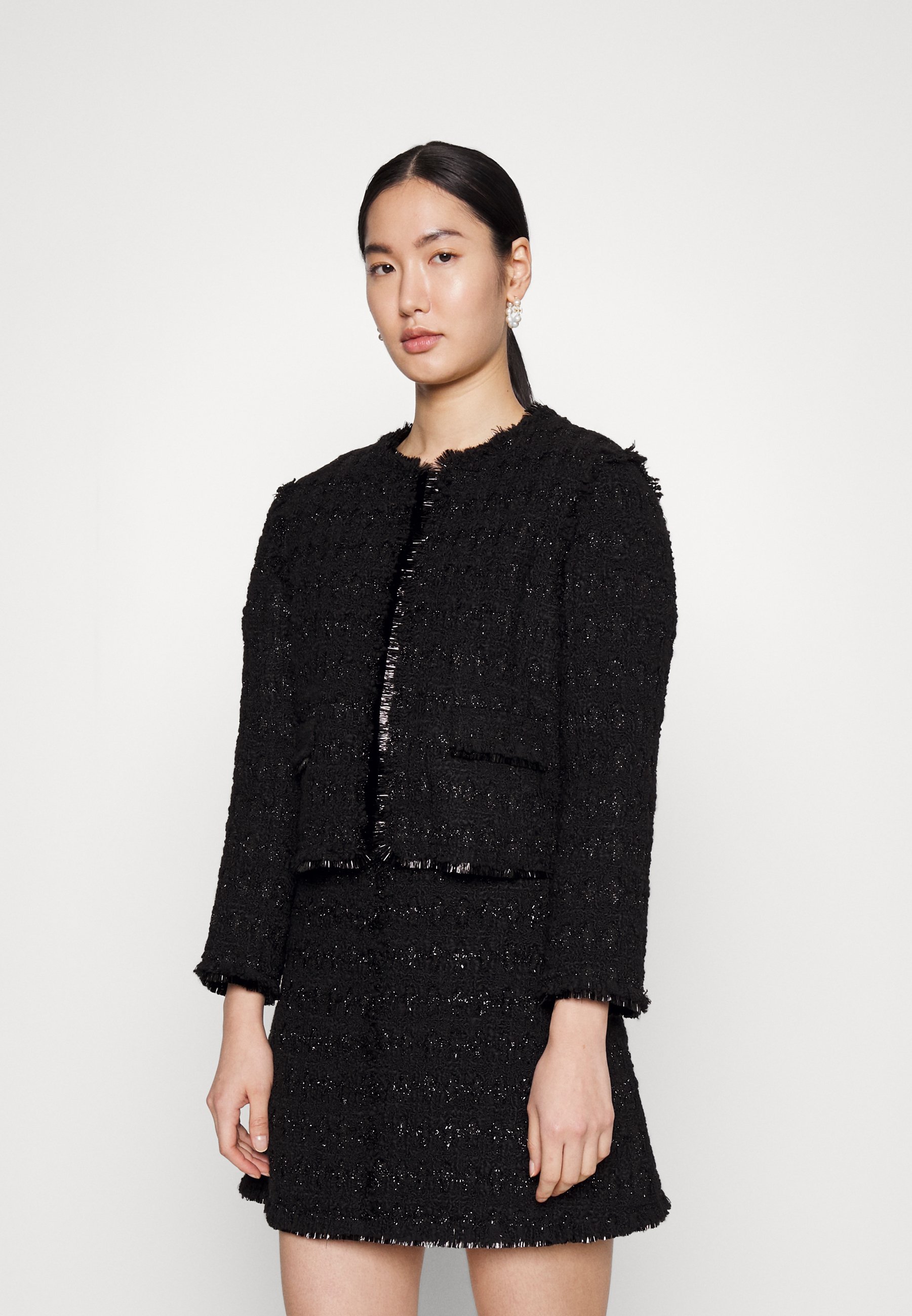 Ulla Popken Damen Jeanshemd Im Lässigen Patchlook – Oversized Blazer-Shirt Mit Hemdkragen