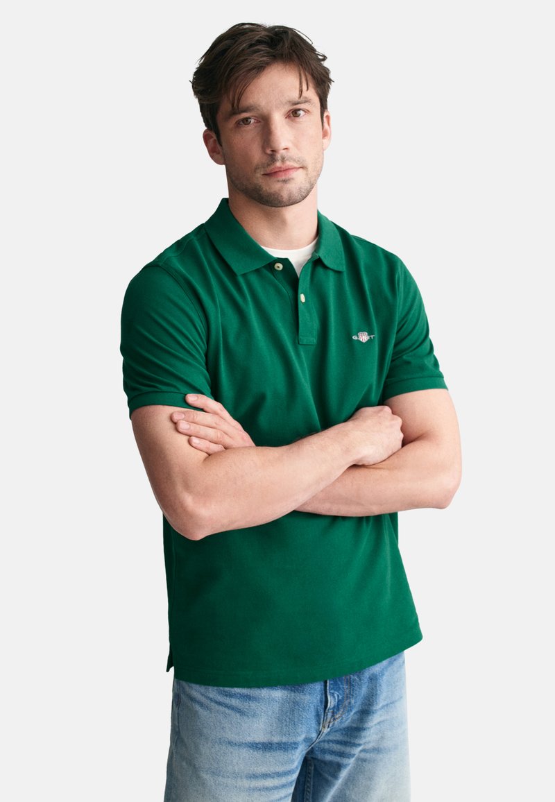 GANT REG SHIELD SS - Polo - deep forest green