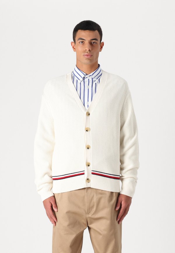 STRUCTURE GLOBAL CARDIGAN - Cardigan - ivory petal