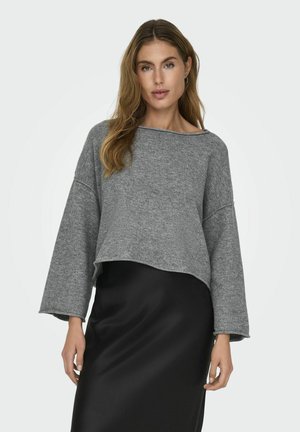 JDY RUE - Jumper - medium grey melange