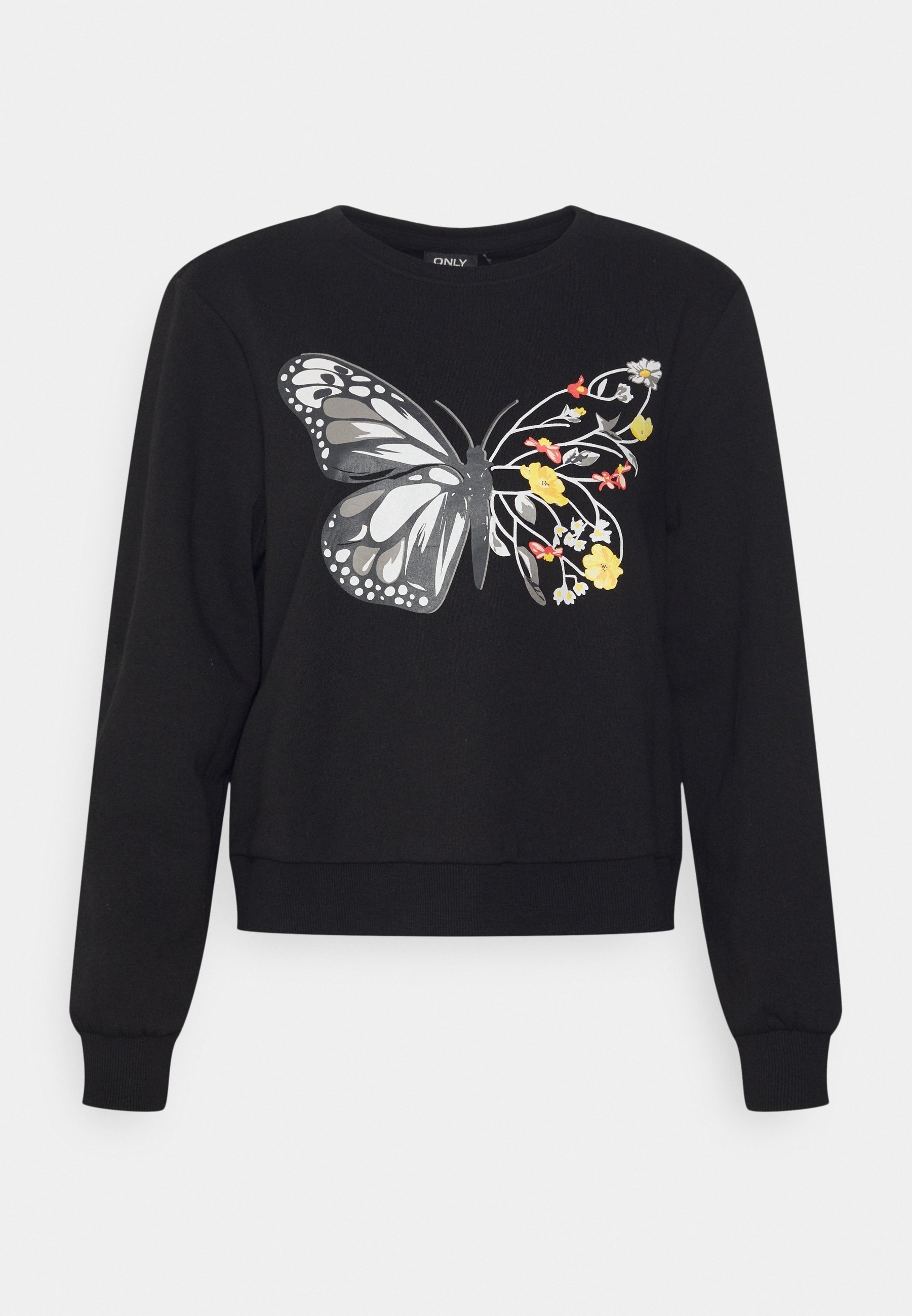 VICOLO Blusa nera da donna con fiocco applicato