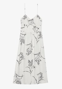 LINEN MIX DRESS - Vardagsklänning - off-white/black