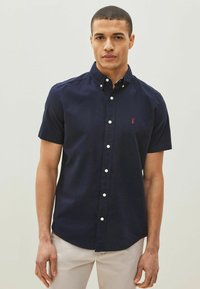 Next - SHORT SLEEVE OXFORD WITH STAG - Krekls - navy blue Miniatūras attēls 1