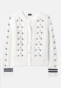 KNITTED CREW NECK - Strickjacke - white