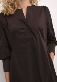 Culture CUANTOINETT 3/4 SLEEVE DRESS - Abito a camicia - demitasse