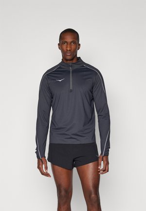 GLIDETECH QUARTER ZIP - Langarmshirt - black
