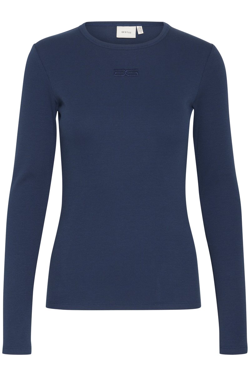 Gestuz Longsleeve donkerblauw Gestuz Longsleeve donkerblauw