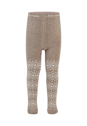 Sterntaler, STRUMPFHOSE NORWEGER MIT KOMFORTBUND UND HOHEM STRECHANTEIL - Tights - braun mel
