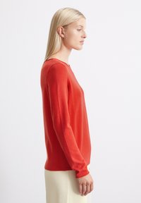 Marc O'Polo LONGSLEEVE BOAT NECK - Strickpullover - poppy red