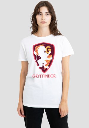 Cotton Soul, HARRY POTTER GRYFFINDOR SILHOUETTE CREST - Print T-shirt - white