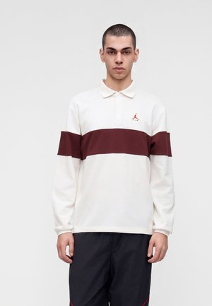 Jordan, M J BRK LS POLO - Блуза с дълги ръкави - sail/bronze eclipse/sail/university red