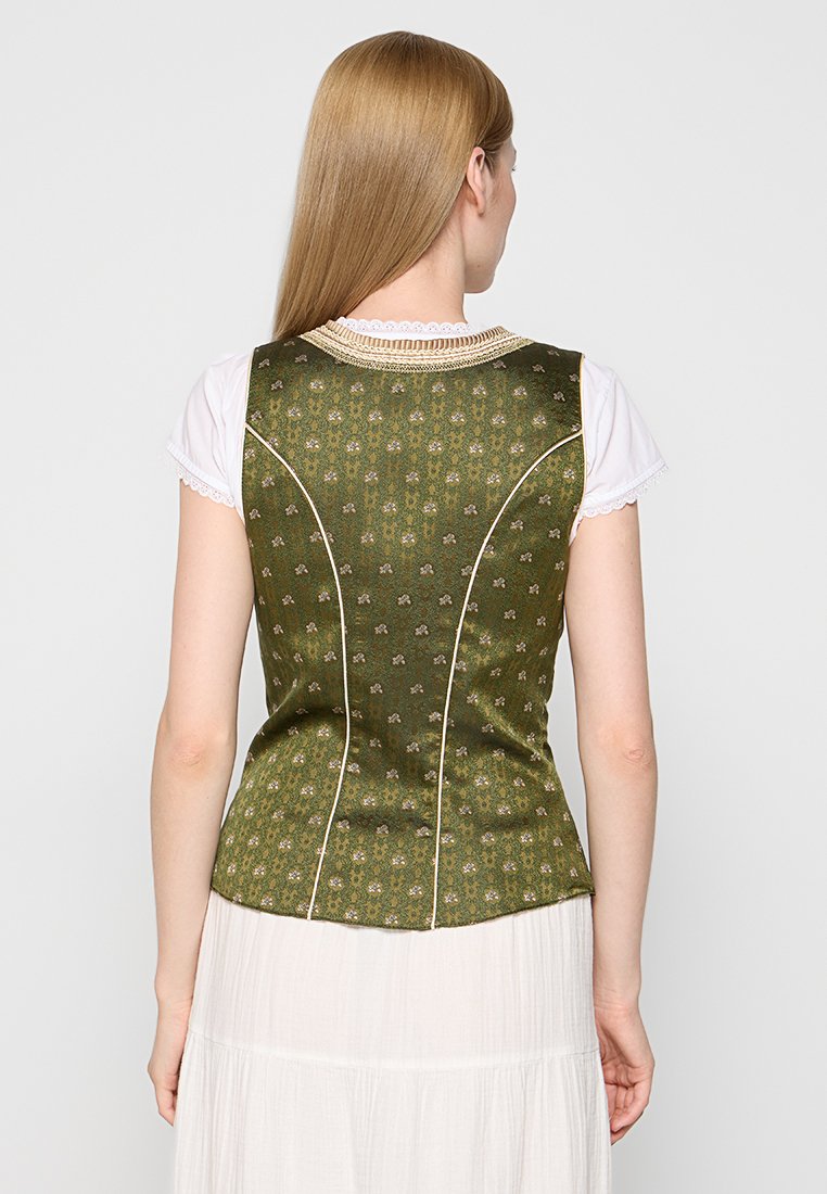 Krüger Dirndl Bodywarmer donkergroen Krüger Dirndl Bodywarmer donkergroen