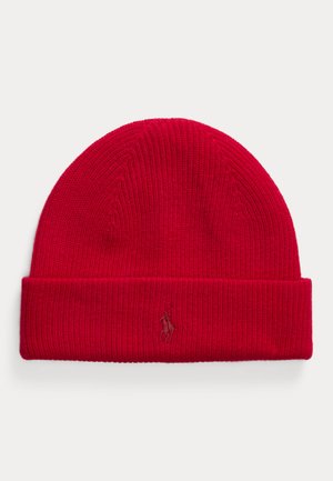 WASHABLE CASHMERE BEANIE UNISEX - Muts - park ave red