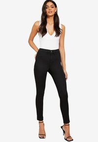 Friends Like These HIGH WAISTED PETITE  - Ļoti pieguloši džinsi - black