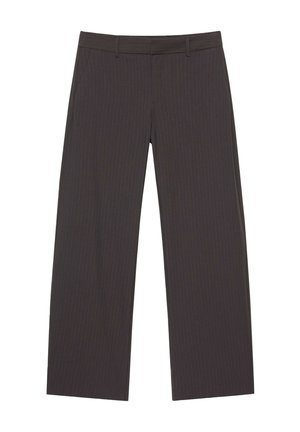 PULL&BEAR, STRIPED - SMART TROUSERS - Pantalon classique - brown
