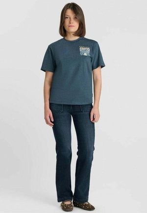 Le Temps Des Cerises, JEANS  FLARE, LONGUEUR 34 - Flared jeans - bleu