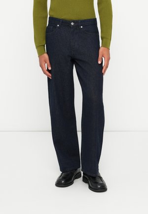 SLHWIDE BEN LANDON RINSE  - Vaqueros boyfriend - dark blue denim