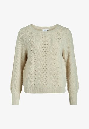 Jumper - white sand gold glitter