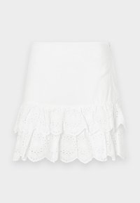 ONLELLYN LAYERED SKIRT - Jupe trapèze - bright white