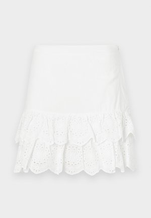 ONLY, ONLELLYN LAYERED SKIRT - A-Linien-Rock - bright white