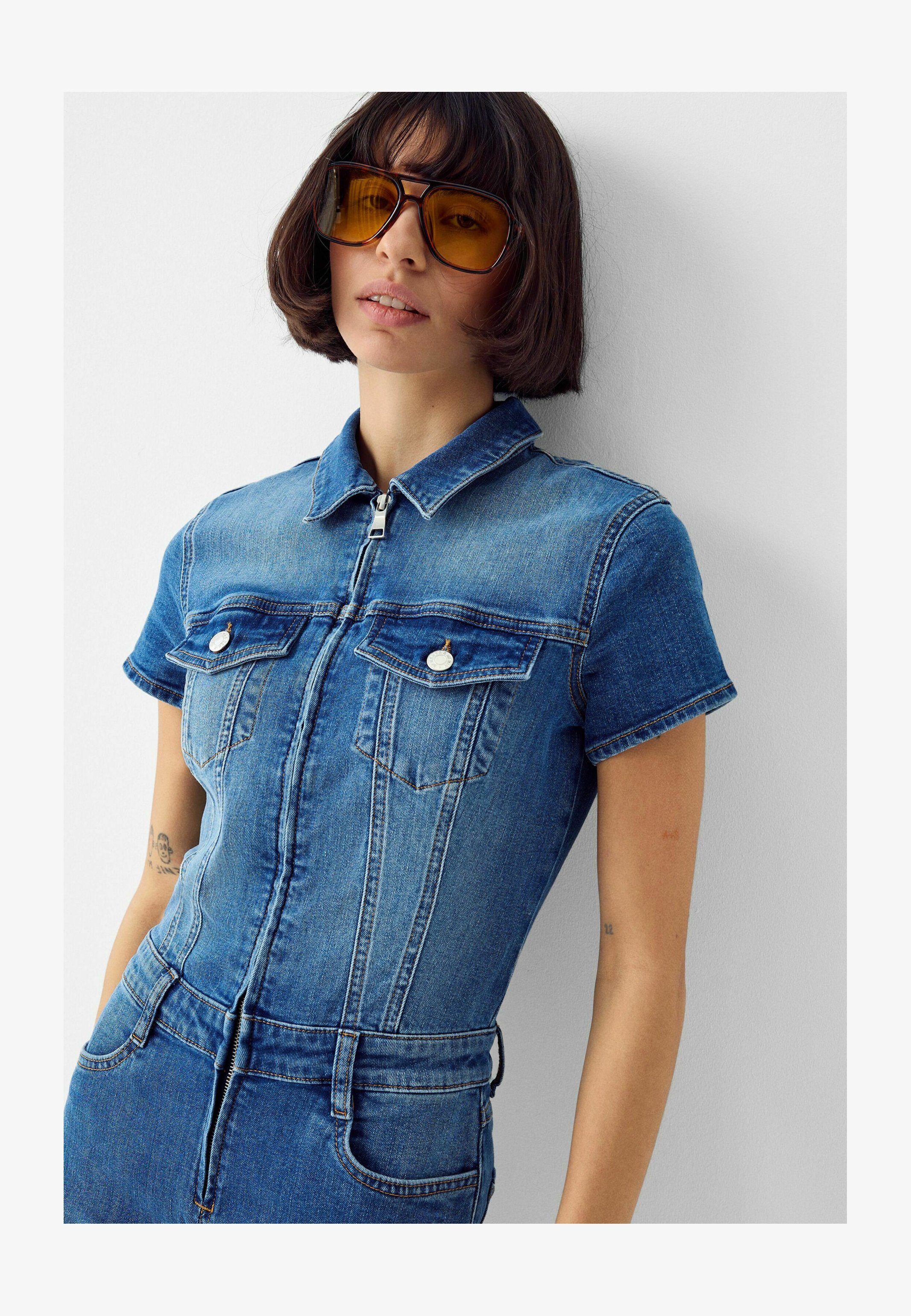 ZeroUV Occhiali Da Sole Stile Retro – Montatura In Acetato Rosa – Uomo