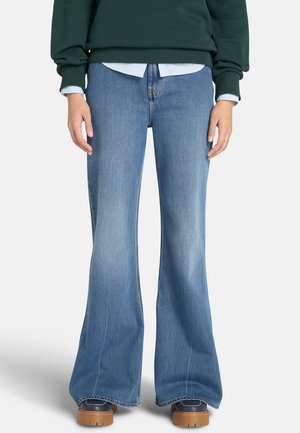 Flared Jeans - medium blue