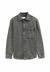 Vapaa-ajan kauluspaita - used mid stone grey denim