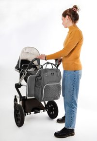 Mimmti DIAPERBAG BACKPACK MIMMTI | BABY BAG | NURSING BAG - Borsa fasciatoio - grey