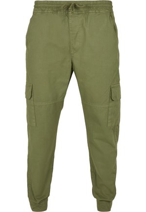 Urban Classics MÄNNER MILITARY  - Oldalzsebes nadrágok - newolive