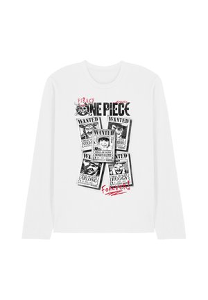 NETFLIX, ONE PIECE WANTED POSTERS - Langarmshirt - white