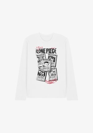 NETFLIX, ONE PIECE WANTED POSTERS - Langarmshirt - white