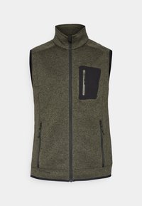 MAN VEST - Waistcoat - olive/nero