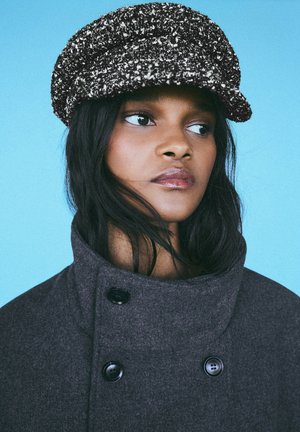 Bershka, WOVEN BAKER BOY - CAP - Casquette - black