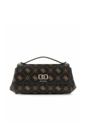 Guess, EMELIE LOGO FLAP CROSSBODY - Sac à main - espresso logo