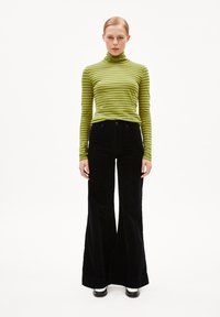 ARMEDANGELS GRAZILIAA STRIPES - Langarmshirt - new moss dark moss