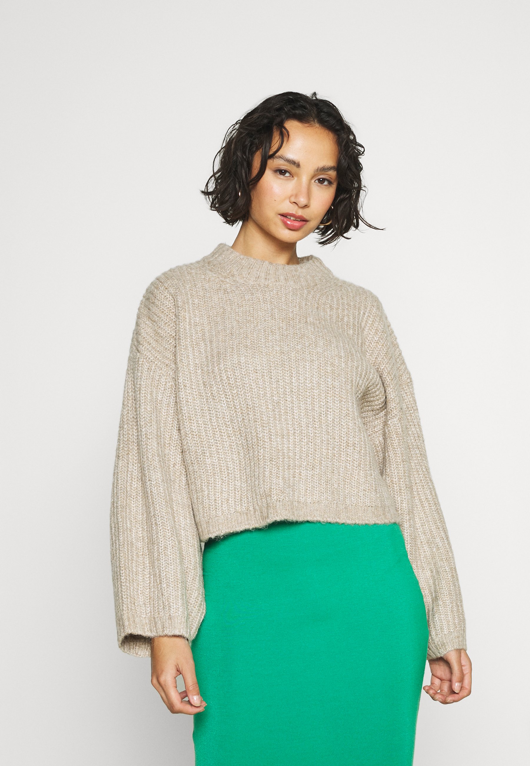 Gina Tricot Petite LANA - Jumper - beige/brown - Zalando.ie