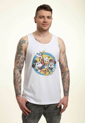 Débardeur J'AIME HEART Mickey – T-Shirt Sans Manches Amour Mickey Mouse Homme Femme