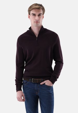 SAVERIO - Strickpullover - bordeaux